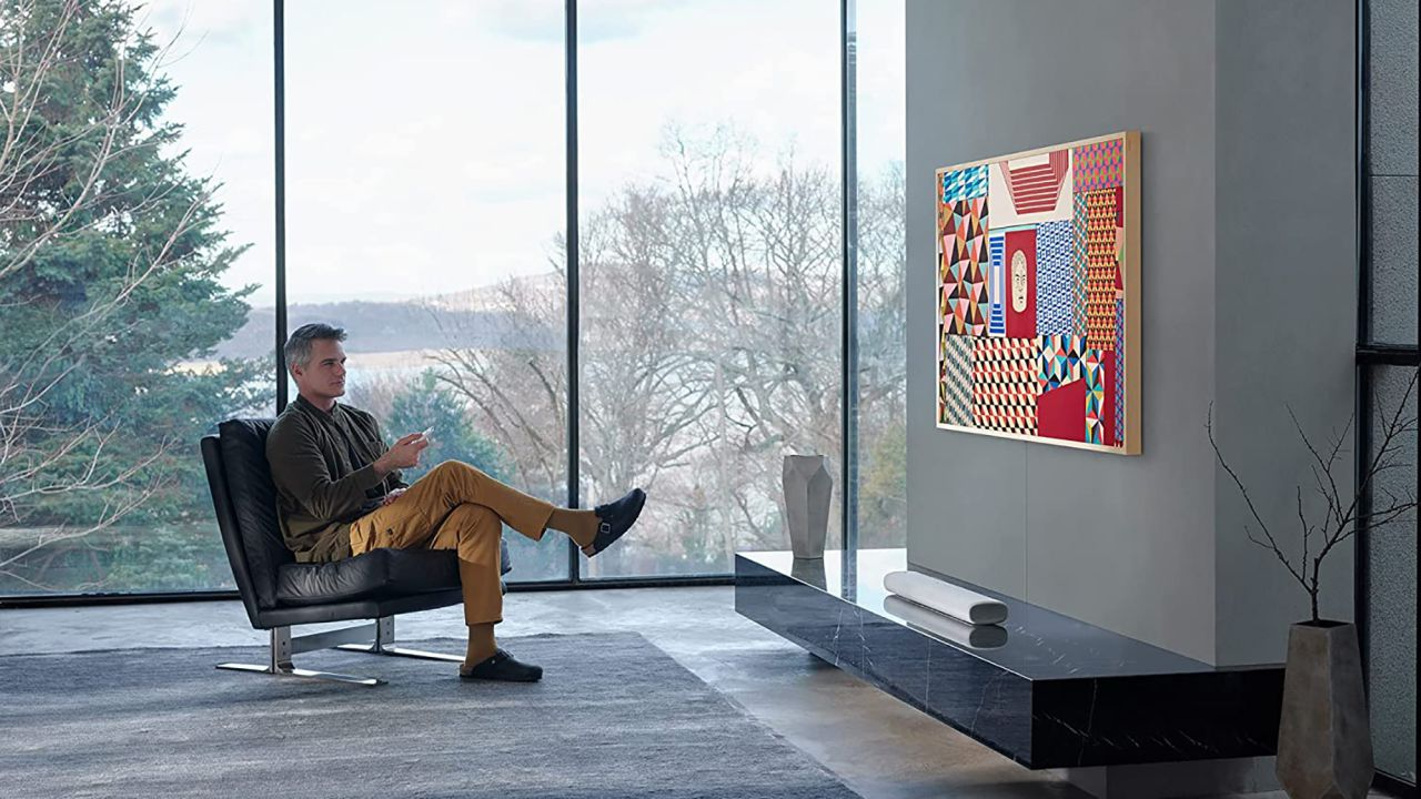 man enjoying smart tv installation