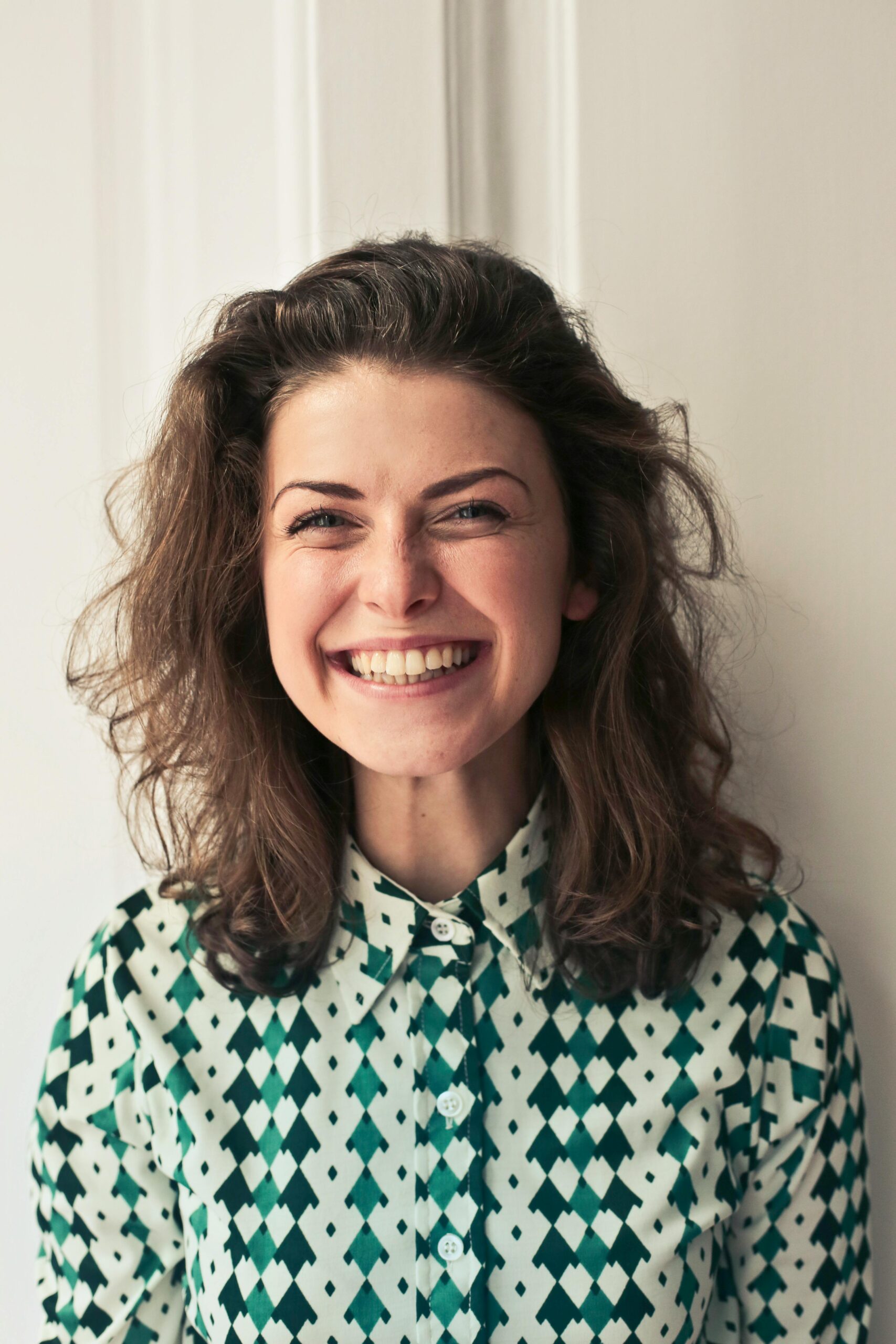 customer, Woman In Collared Shirt