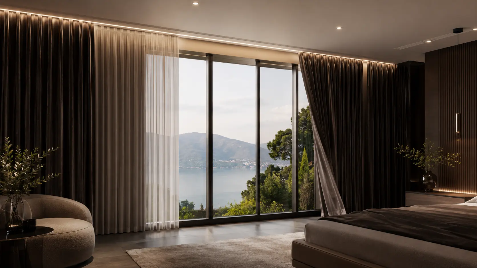 Motorized Drapery System for Heavy Fabrics | Homeva