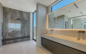 Smart Mirrors for Austin Primary Suites Luxury Trends in New Build Bathroom Design